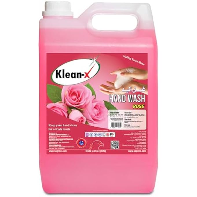 Klean-X KLEAN X HAND WASH  ANTIBACTERIAL & MOISTURIZING LIQUID SOAP, 5 LTR  GENTLE, DERMATOLOGIST-APPROVED, SOFT ON SKIN, SUITABLE FOR ALL SKIN TYPES, SOFT HANDS - Image 1